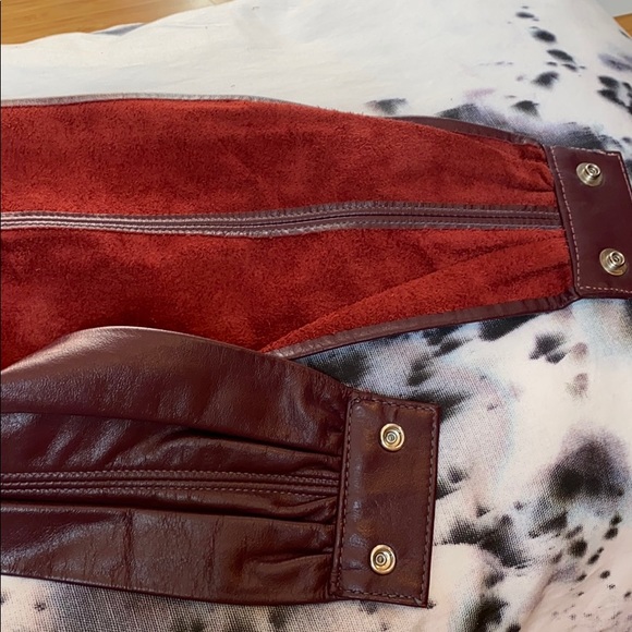 Vintage purple leather belt - Picture 6 of 9